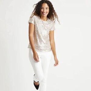 Jude Connally sequined sparkle blouse Size XS/S